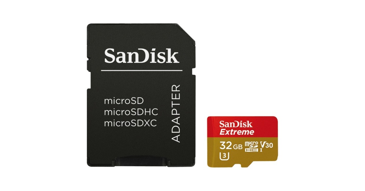 SanDisk Extreme 32 GB microSDHC, Speicherkarte(UHS-I U3, Class 10, V30)