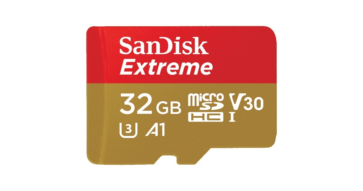 SanDisk Extreme 32 GB microSDXC, Speicherkarte(UHS-I U3, Class 10, V30, A2)