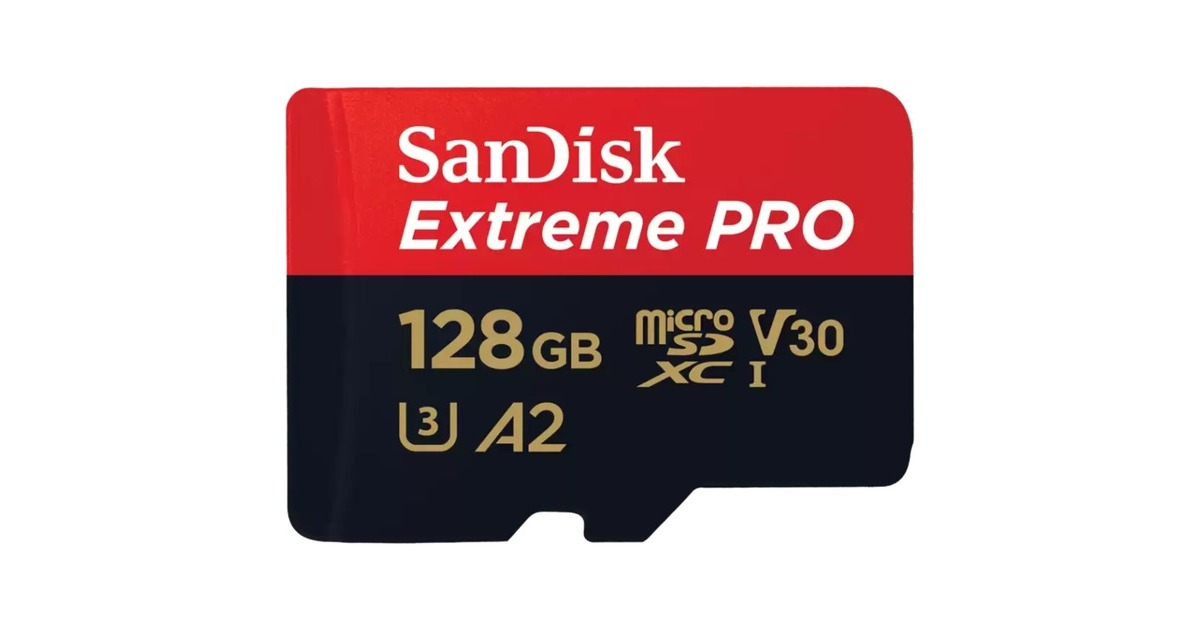 SanDisk Extreme PRO 128 GB microSDXC, Speicherkarte(UHS-I U3, Class 10, V30, A2)