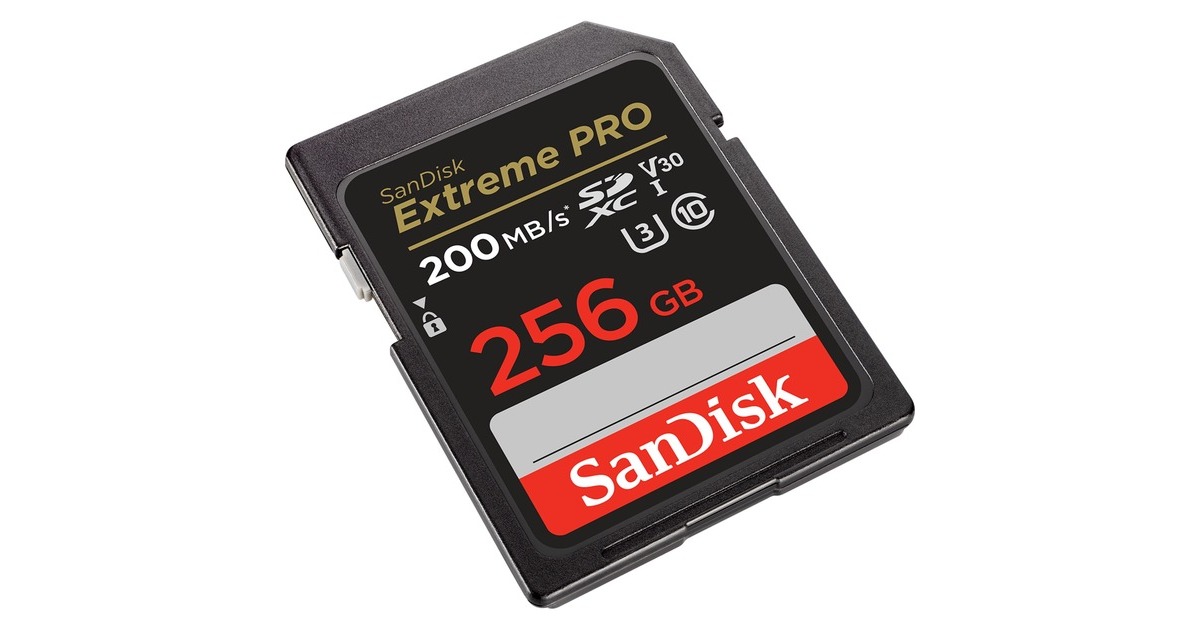 SanDisk Extreme PRO 256 GB SDXC, Speicherkarte(schwarz, UHS-I U3, Class 10, V30)