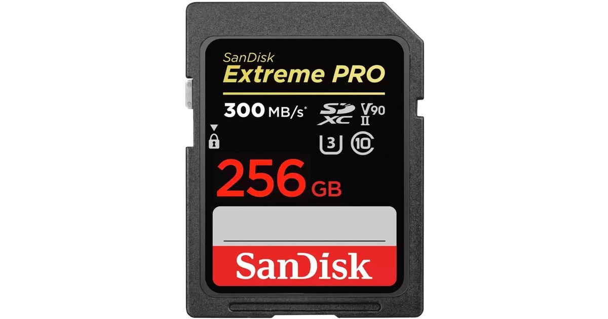 SanDisk Extreme PRO 256 GB SDXC, Speicherkarte(schwarz, UHS-II U3, Class 10, V90) SanDisk Extreme PRO 256 GB SDXC, Speicherkarte(schwarz, UHS-II U3, Class 10, V90)