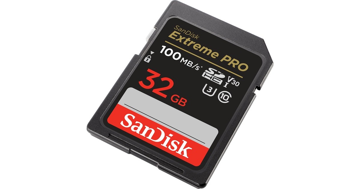 SanDisk Extreme PRO 32 GB SDHC, Speicherkarte(schwarz, UHS-I U3, Class 10, V30)