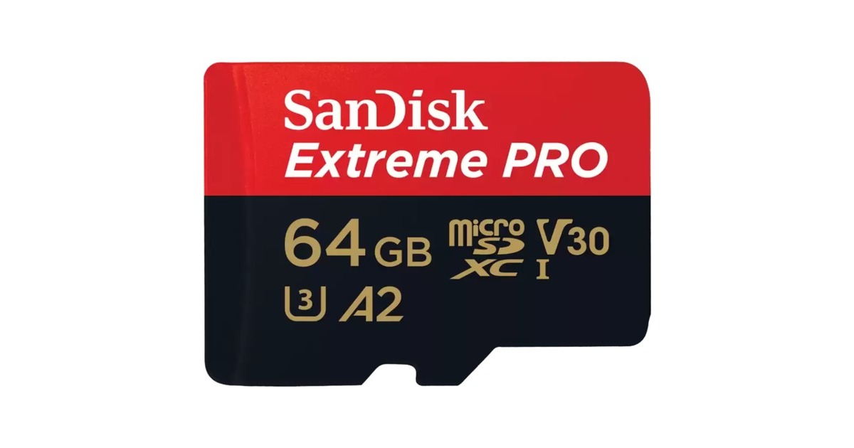 SanDisk Extreme PRO 64 GB microSDXC, Speicherkarte(UHS-I U3, Class 10, V30, A2)