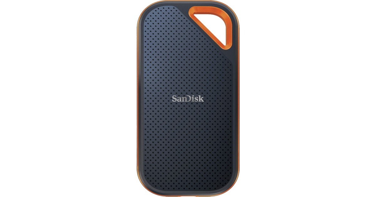 SanDisk Extreme PRO Portable SSD V2 1 TB, Externe SSD(schwarz/orange, USB-C 3.2 Gen 2x2 (20 Gbit/s))