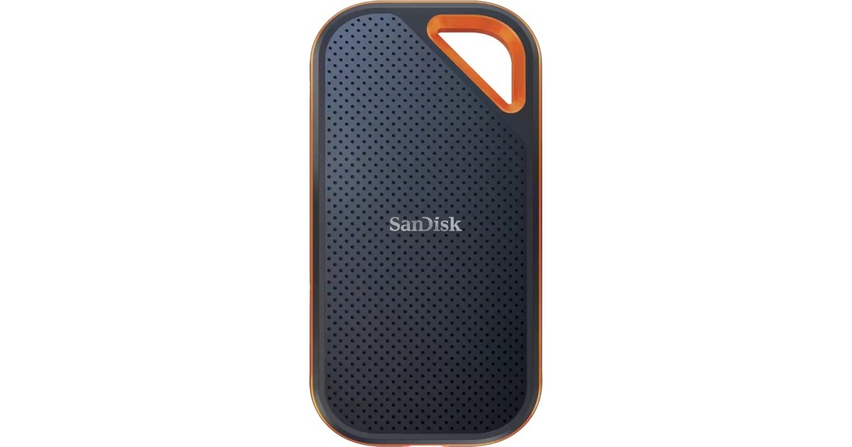 SanDisk Extreme PRO Portable SSD V2 4 TB, Externe SSD(schwarz/orange, USB-C 3.2 Gen 2x2 (20 Gbit/s))