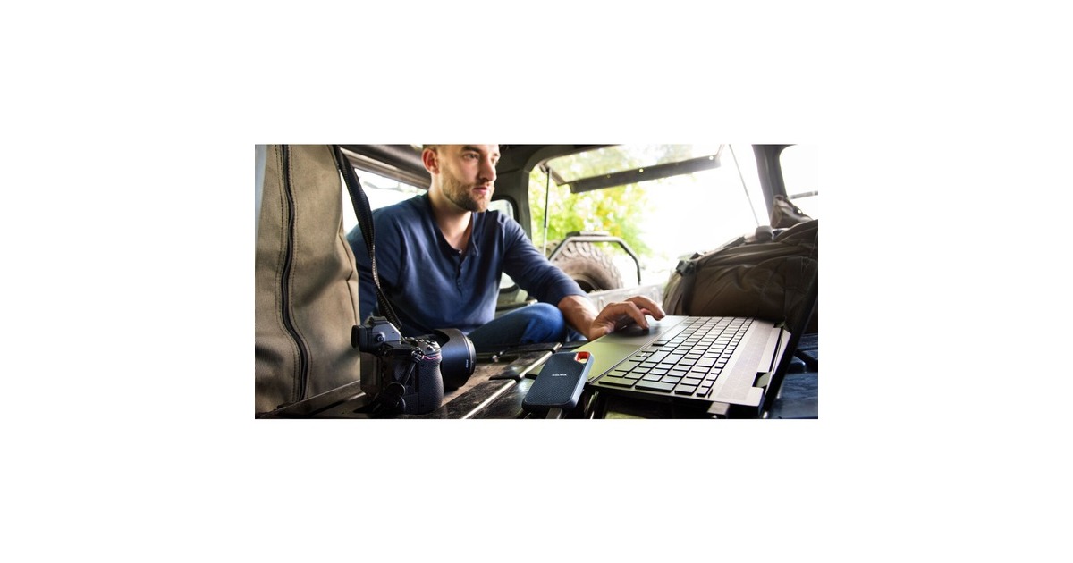 SanDisk Extreme Portable SSD V2 2 TB, Externe SSD(schwarz/orange, USB-C 3.2 Gen 2 (10 Gbit/s))