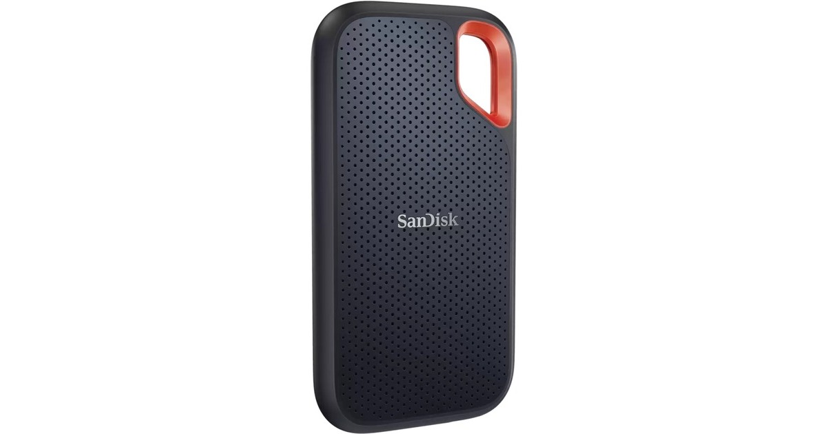 SanDisk Extreme Portable SSD V2 4 TB, Externe SSD(schwarz/orange, USB-C 3.2 Gen 2 (10 Gbit/s))