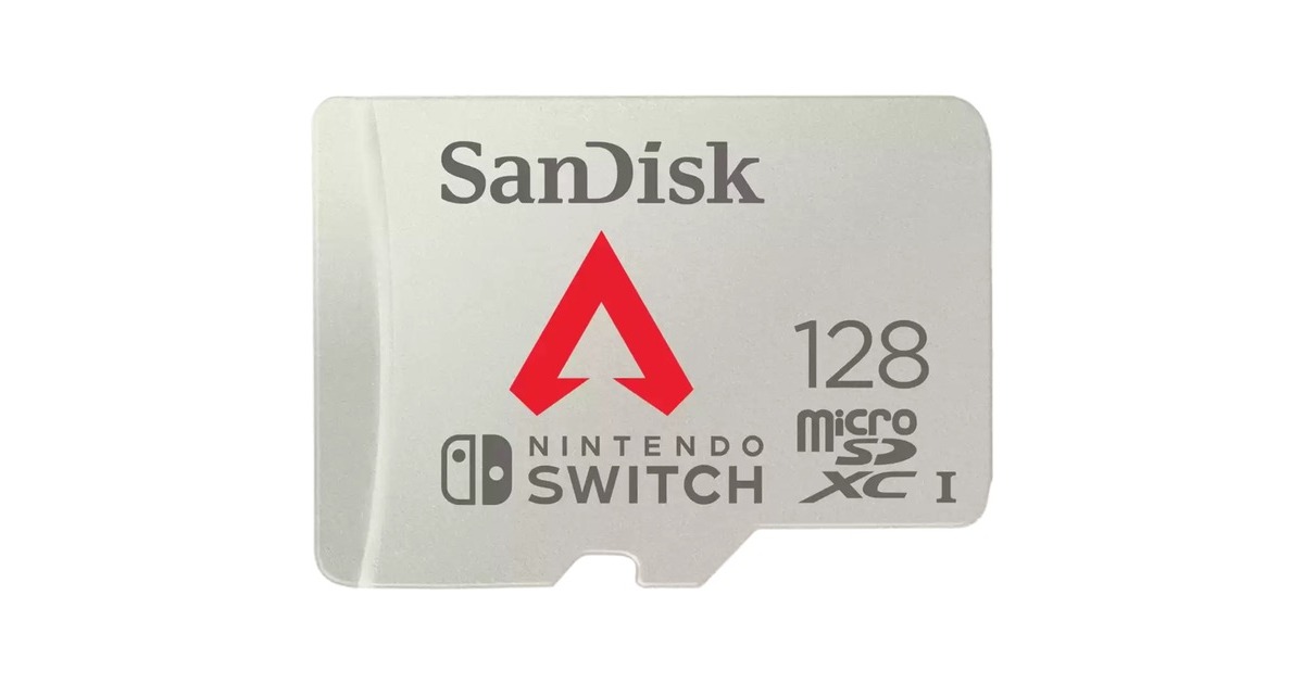 SanDisk Nintendo Switch 128 GB microSDXC, Speicherkarte(weiß, UHS-I U3, V30, Apex Legends)