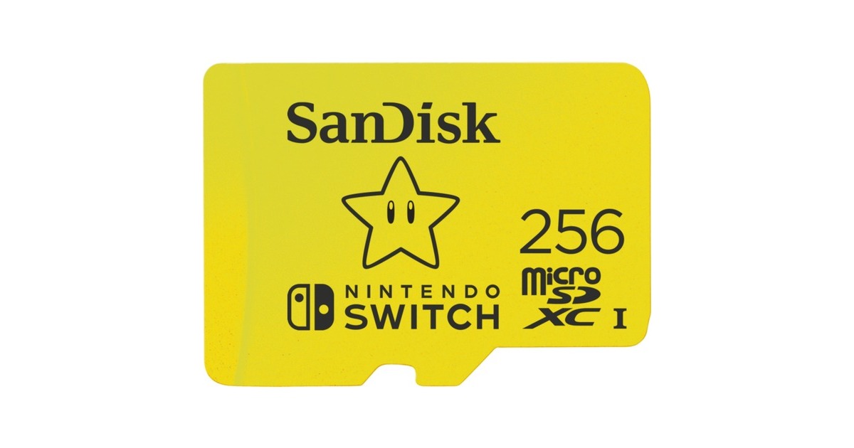 SanDisk Nintendo Switch 256 GB microSDXC, Speicherkarte(gelb, UHS-I U3, V30)