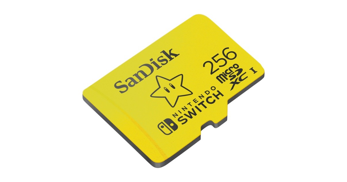 SanDisk Nintendo Switch 256 GB microSDXC, Speicherkarte(gelb, UHS-I U3, V30)