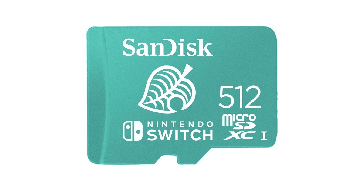 SanDisk Nintendo Switch 512 GB microSDXC, Speicherkarte(mint, UHS-I U3, V30)