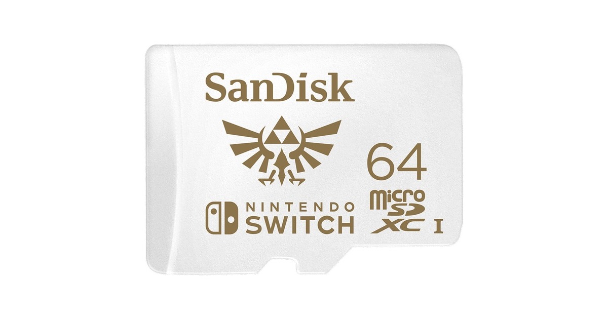 SanDisk Nintendo Switch 64 GB microSDXC, Speicherkarte(weiß, UHS-I U3, V30)