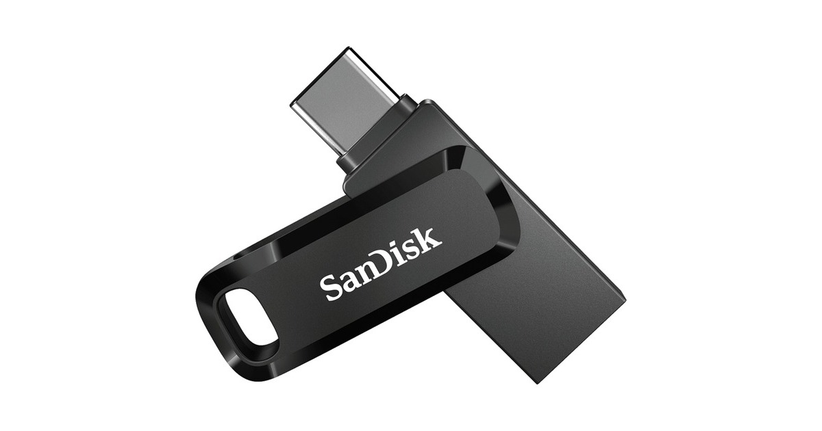 SanDisk Ultra Dual Drive Go 128 GB, USB-Stick(schwarz, USB-A 3.2 Gen 1, USB-C 3.2 Gen 1)