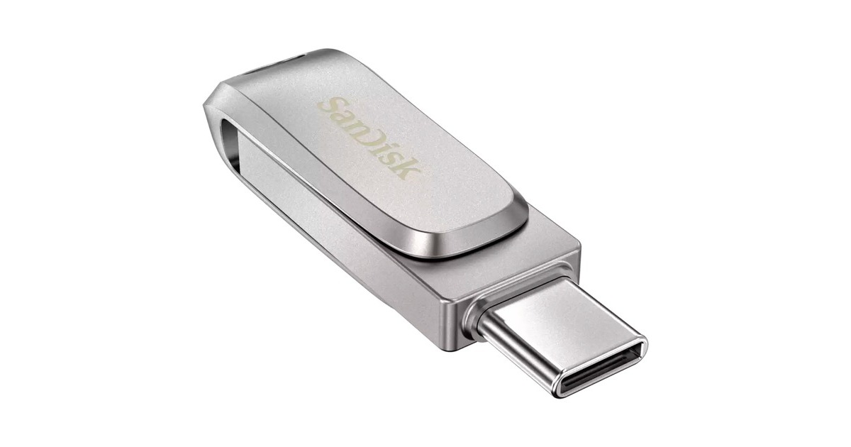 SanDisk Ultra Dual Drive Luxe 256 GB, USB-Stick(silber, USB-A 3.2 Gen 1, USB-C 3.2 Gen 1)