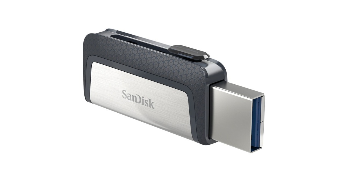 SanDisk Ultra Dual USB Typ-C Laufwerk 128 GB, USB-Stick(USB-A 3.2 Gen 1, USB-C 3.2 Gen 1)