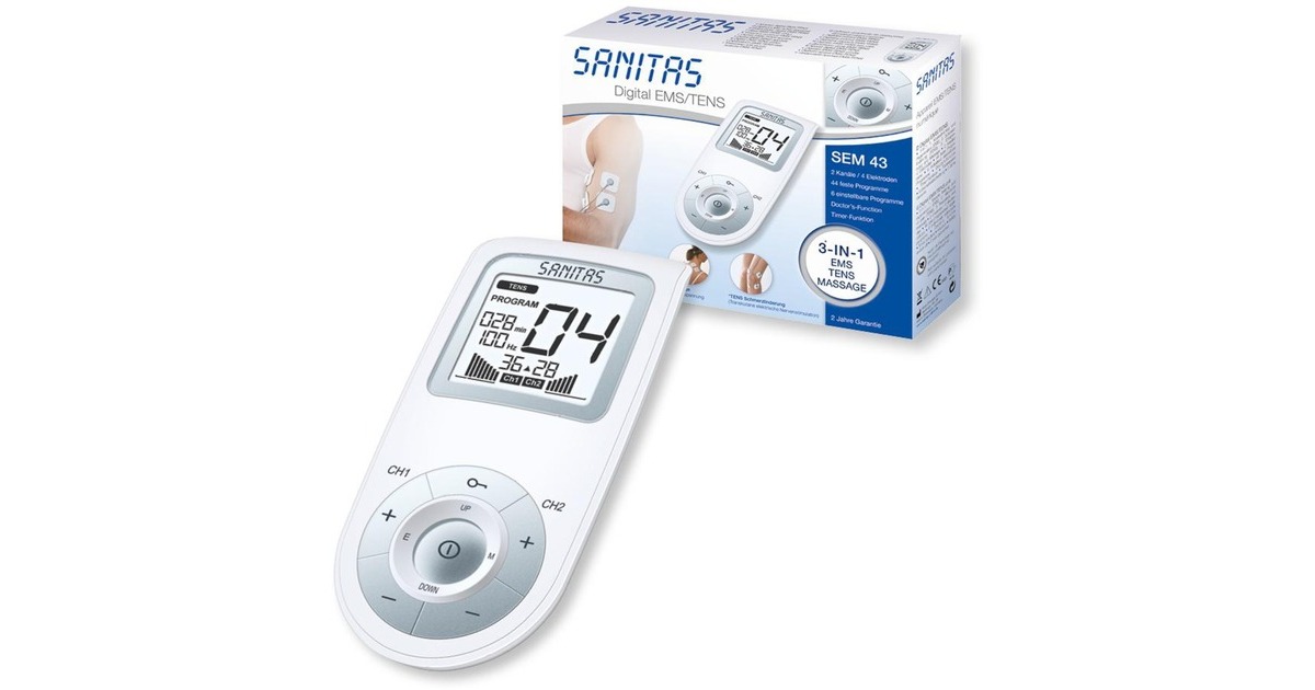Sanitas Elektrostimulationsgerät SEM 43, Massagegerät(weiß)