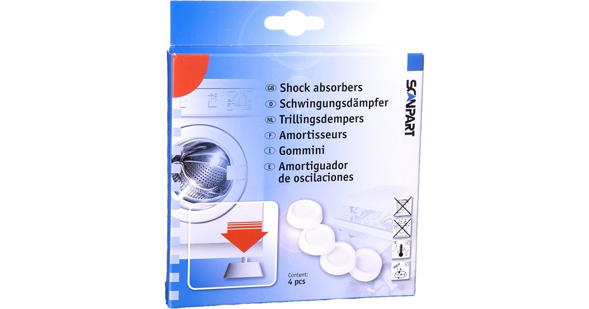 Scanpart Schwingungsdämpfer, Dämmung(weiß, 4 Stück) Scanpart Schwingungsdämpfer, Dämmung(weiß, 4 Stück)