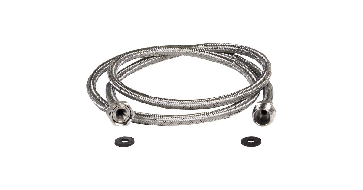 Scanpart Wasserhahnverlängerung KTW-A, Schlauch(edelstahl, 1 Meter)