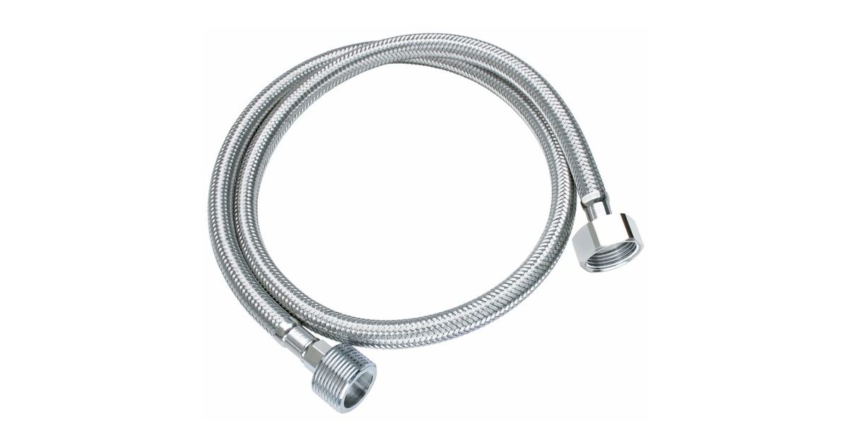 Scanpart Wasserhahnverlängerung KTW-A, Schlauch(edelstahl, 2 Meter)