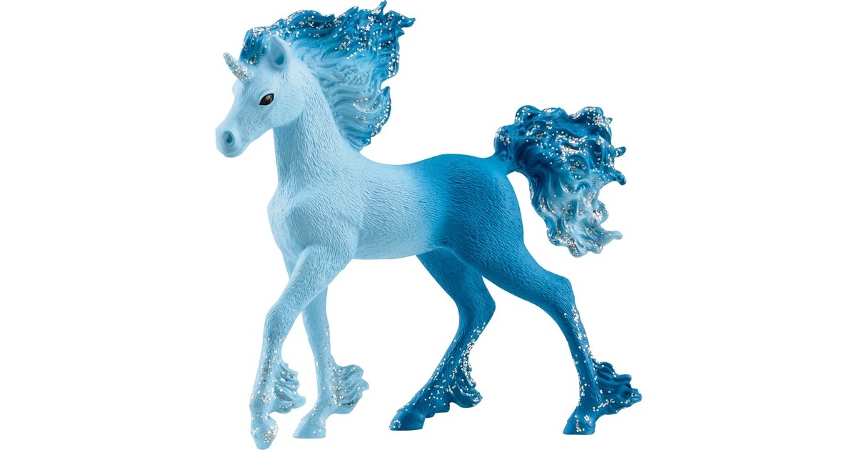 Schleich Bayala Elementa Wasserflammeneinhorn Fohlen, Spielfigur