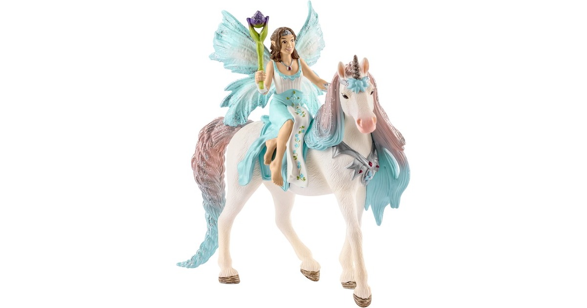 Schleich Bayala Eyela mit Prinzessinnen-Einhorn, Spielfigur