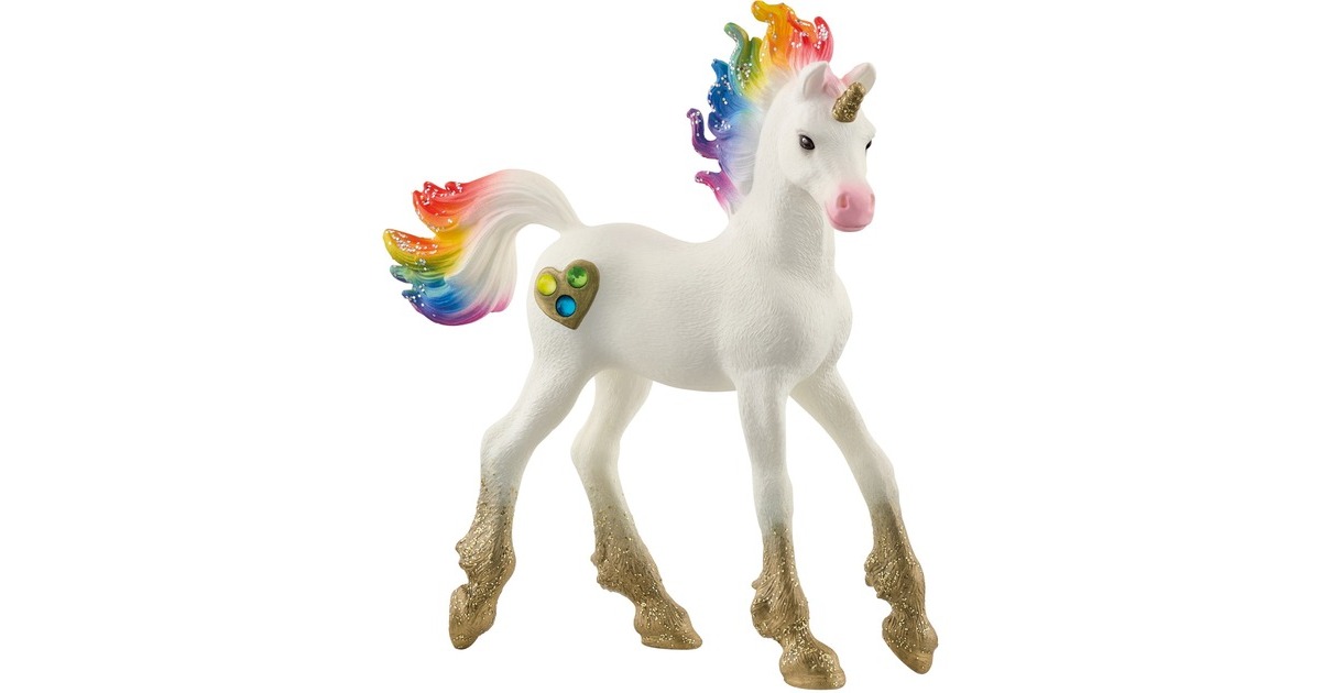 Schleich Bayala Regenbogeneinhorn Fohlen, Spielfigur