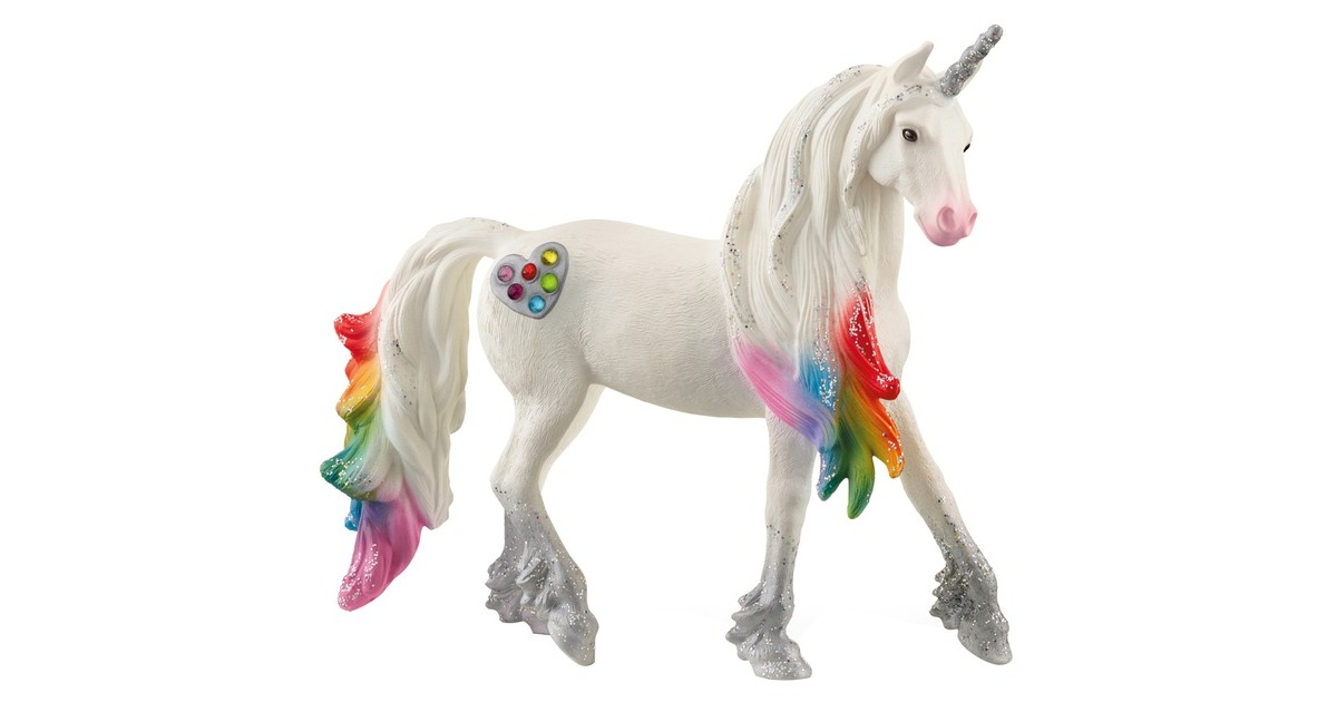 Schleich Bayala Regenbogeneinhorn Hengst, Spielfigur