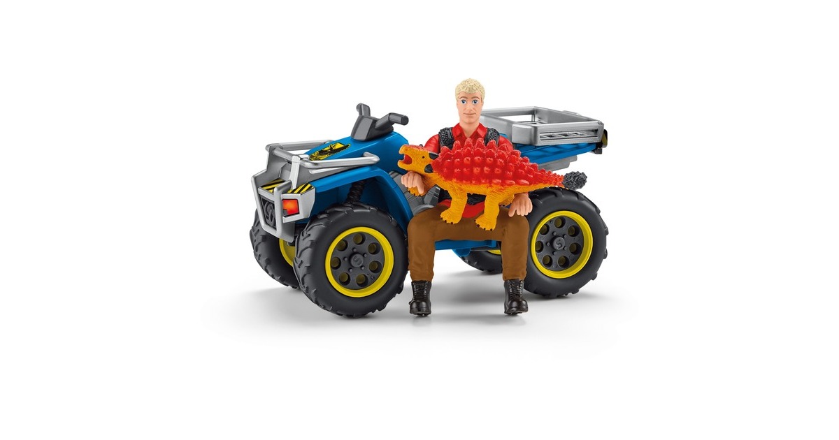 Schleich Dinosaurs Flucht auf Quad vor Velociraptor, Spielfigur