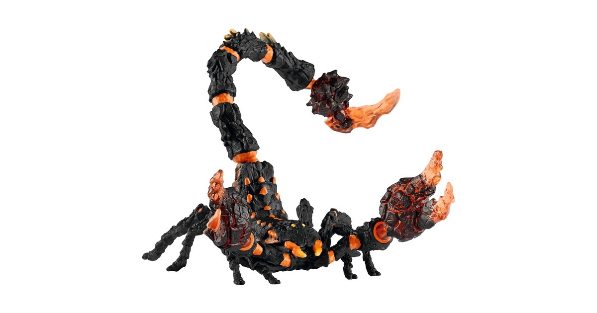 Schleich Eldrador Lavaskorpion, Spielfigur(schwarz/orange)