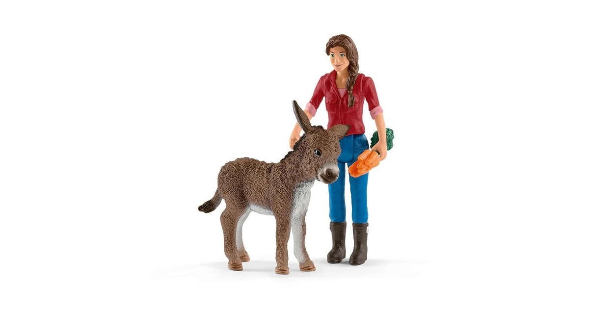 Schleich Farm World Bauernhaus mit Stall und Tieren, Spielfigur