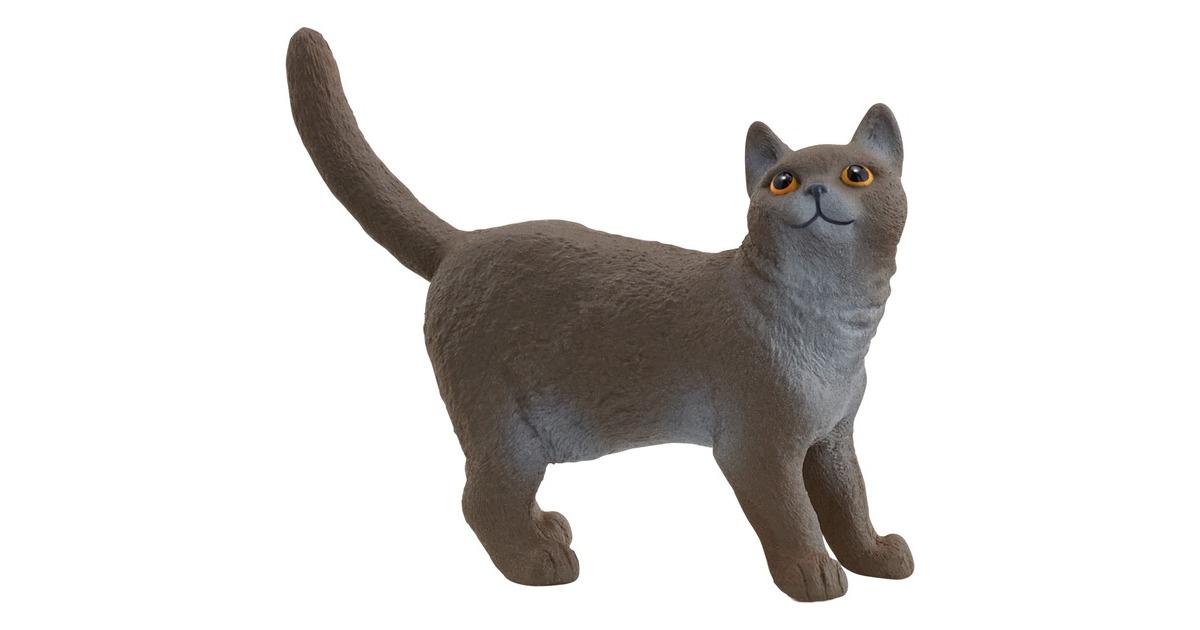 Schleich Farm World Britische Kurzhaar Katze, Spielfigur