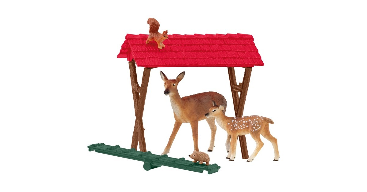 Schleich Farm World Fütterung der Waldtiere, Spielfigur