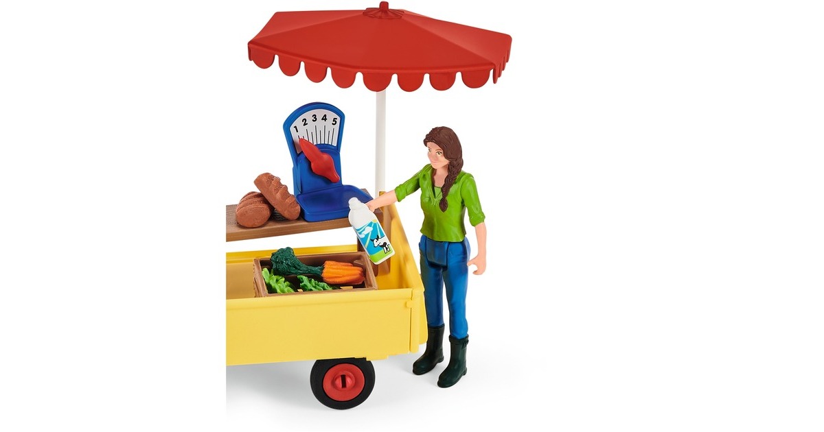 Schleich Farm World Mobiler Farm Stand, Spielfigur