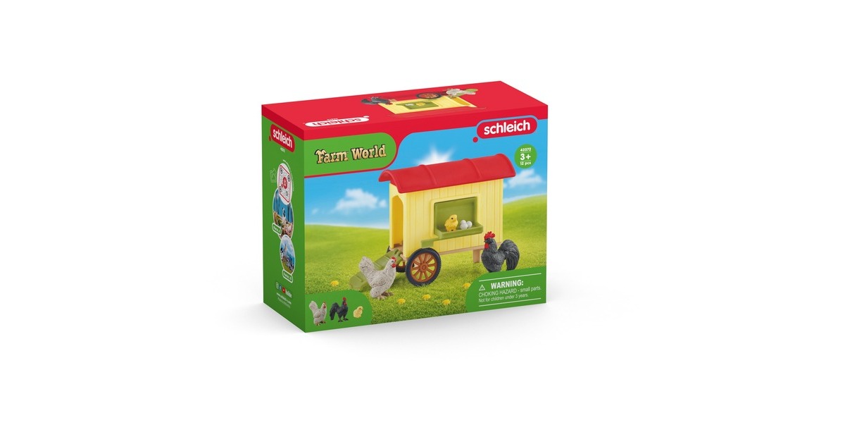 Schleich Farm World Mobiler Hühnerstall, Spielfigur