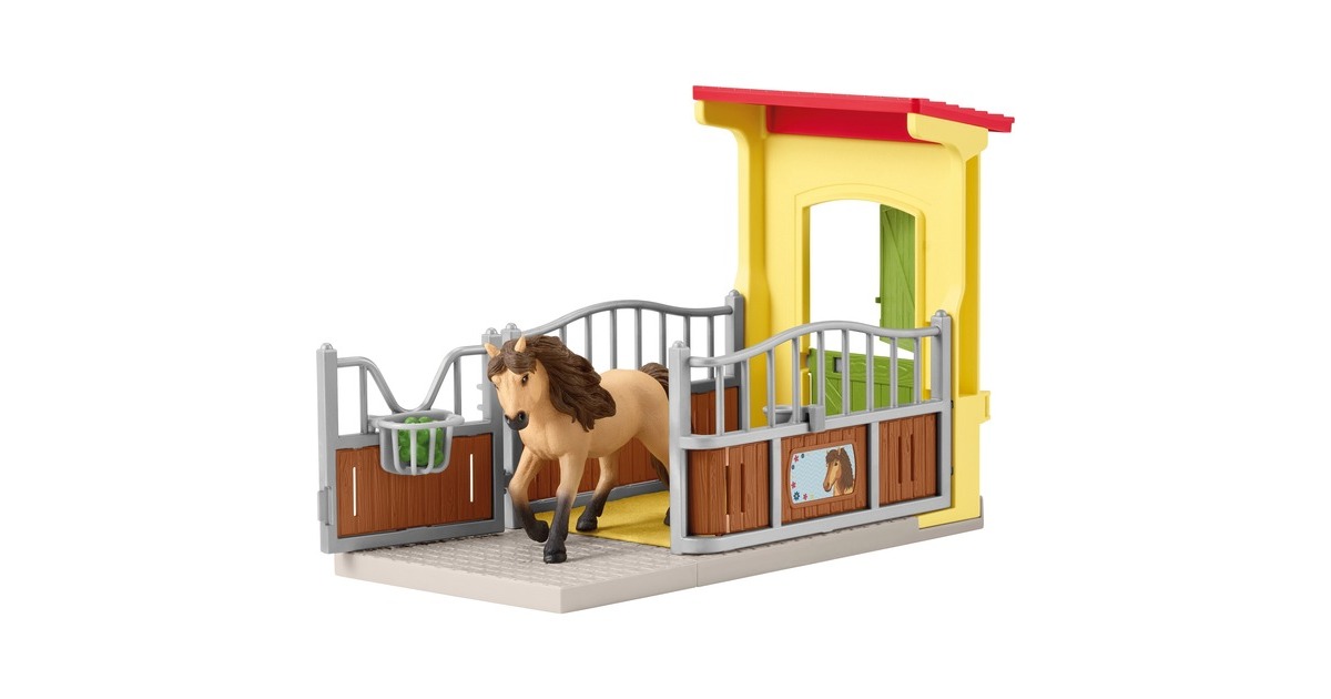 Schleich Farm World Ponybox mit Islandpferd, Spielfigur