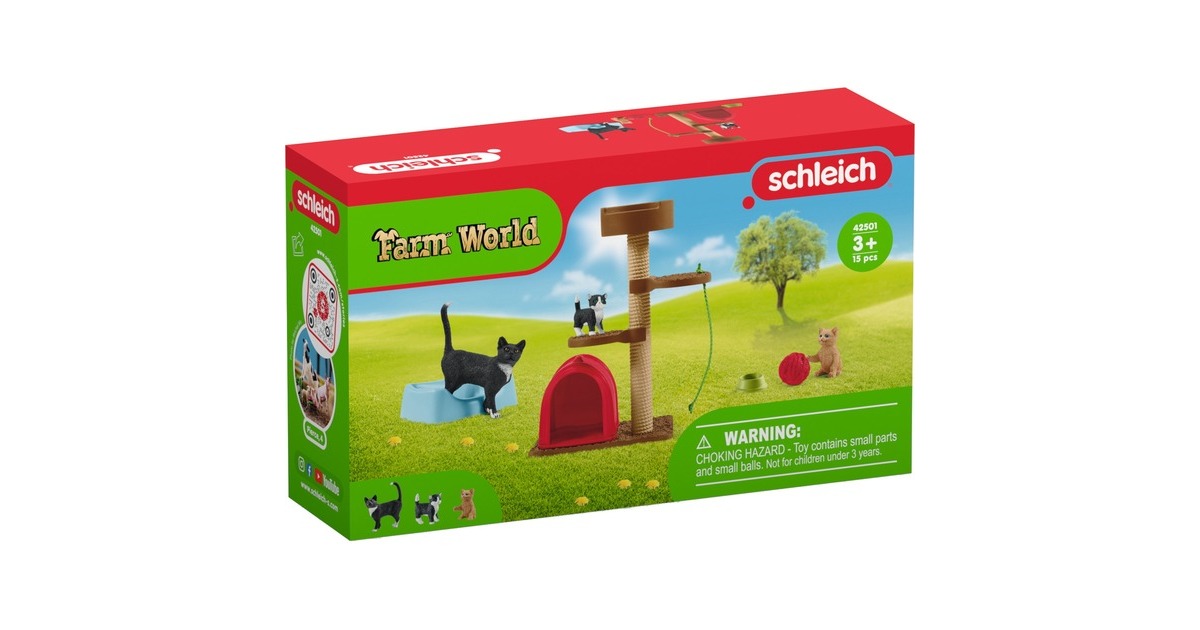 Schleich Farm World Spielspaß für niedliche Katzen, Spielfigur