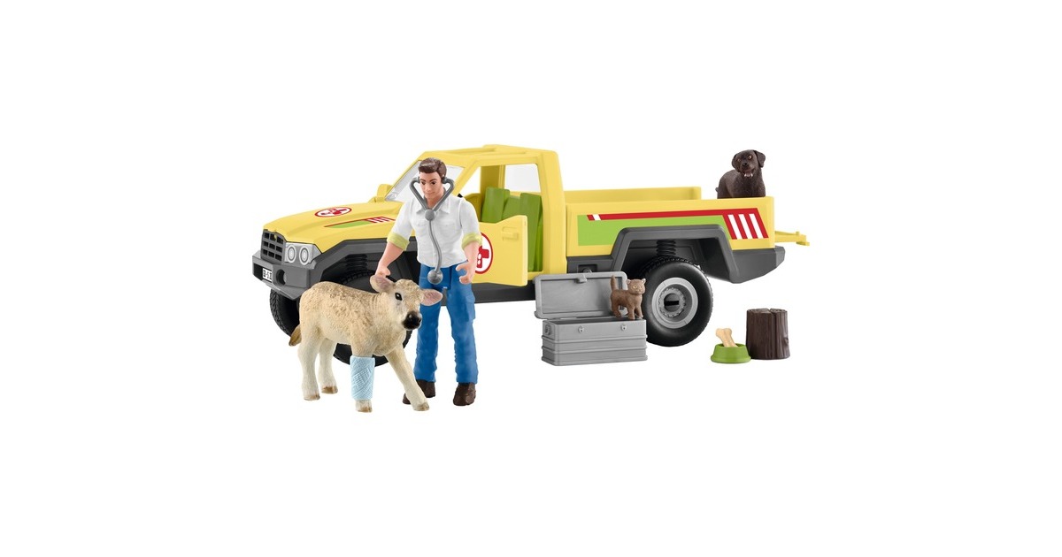 Schleich Farm World Tierarztbesuch auf dem Bauernhof, Spielfigur