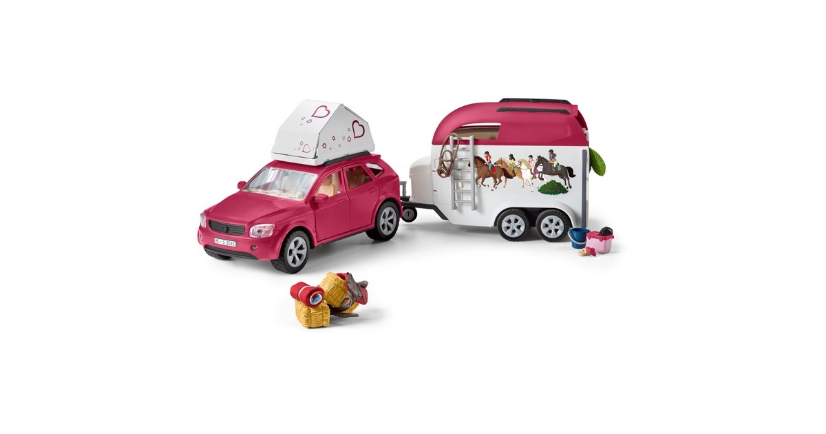 Schleich Horse Club Abenteuer mit Auto und Pferdeanhänger, Spielfahrzeug