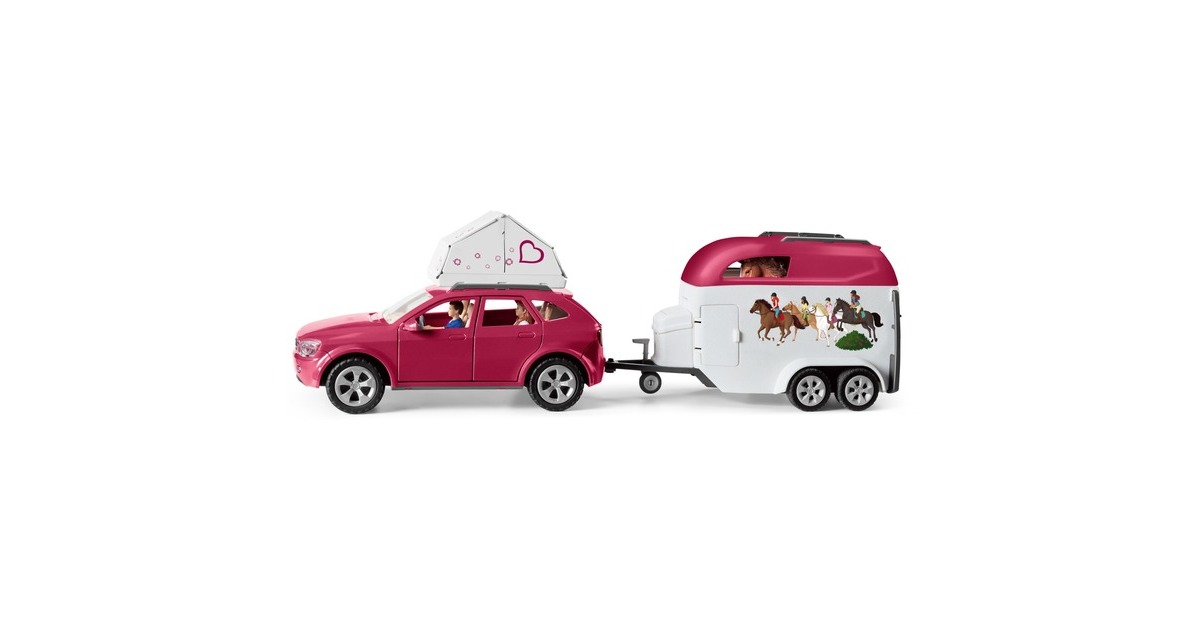 Schleich Horse Club Abenteuer mit Auto und Pferdeanhänger, Spielfahrzeug