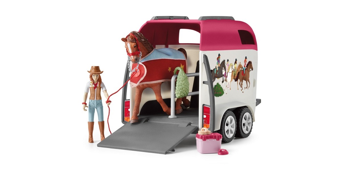 Schleich Horse Club Abenteuer mit Auto und Pferdeanhänger, Spielfahrzeug