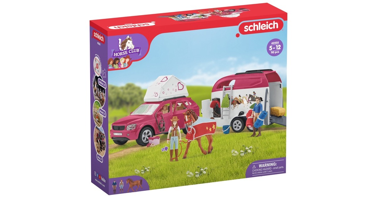 Schleich Horse Club Abenteuer mit Auto und Pferdeanhänger, Spielfahrzeug