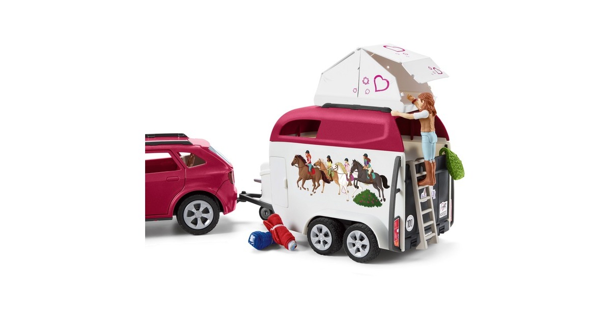 Schleich Horse Club Abenteuer mit Auto und Pferdeanhänger, Spielfahrzeug