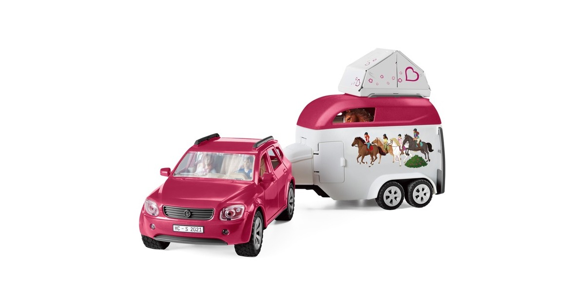 Schleich Horse Club Abenteuer mit Auto und Pferdeanhänger, Spielfahrzeug