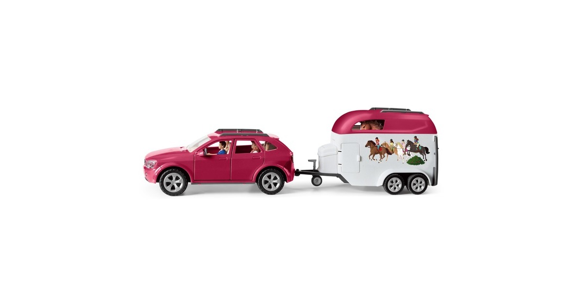 Schleich Horse Club Abenteuer mit Auto und Pferdeanhänger, Spielfahrzeug