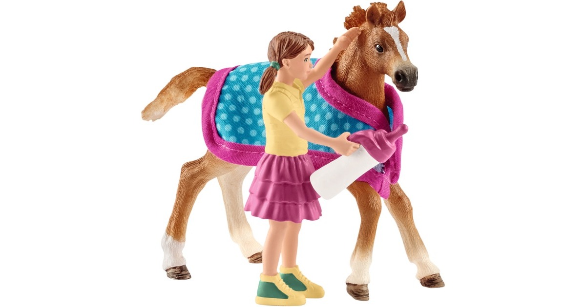Schleich Horse Club Fohlen mit Decke, Spielfahrzeug