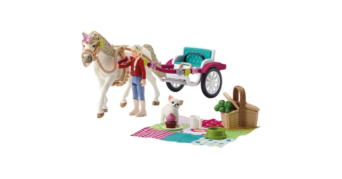 Schleich Horse Club Kutsche für Pferdeshow, Spielfigur