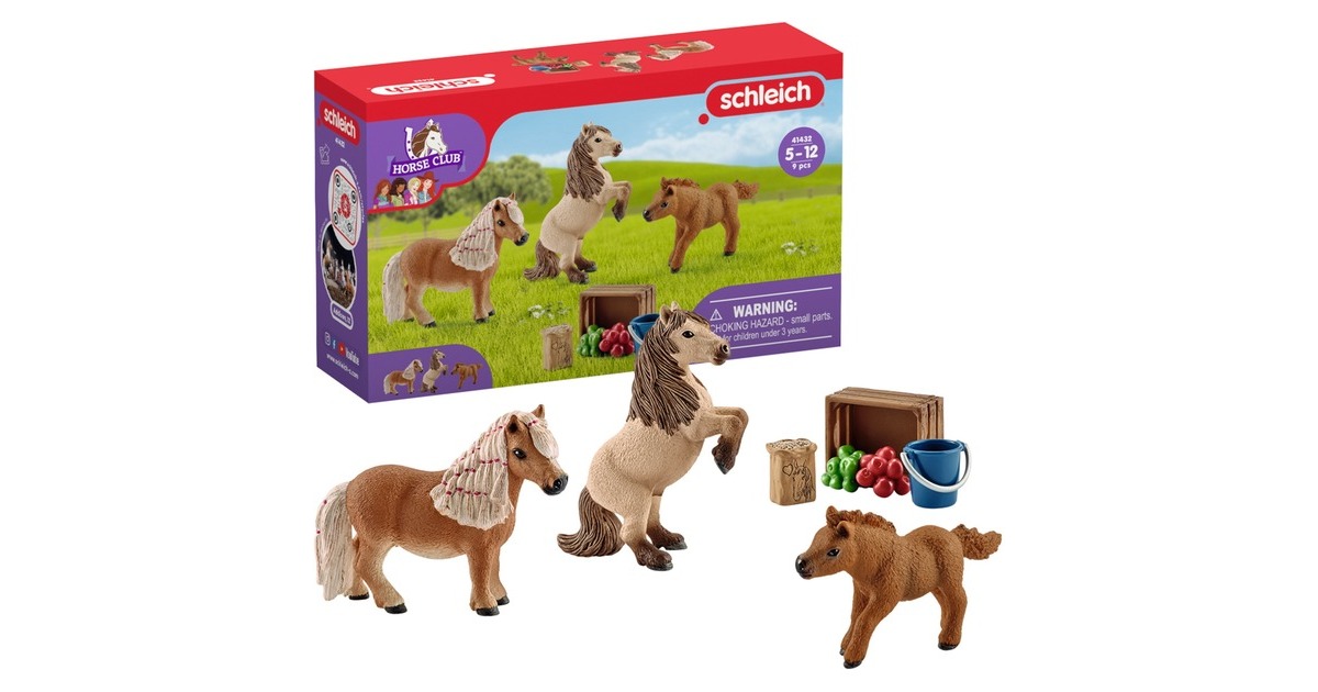 Schleich Horse Club Mini Shetty Familie, Spielfigur