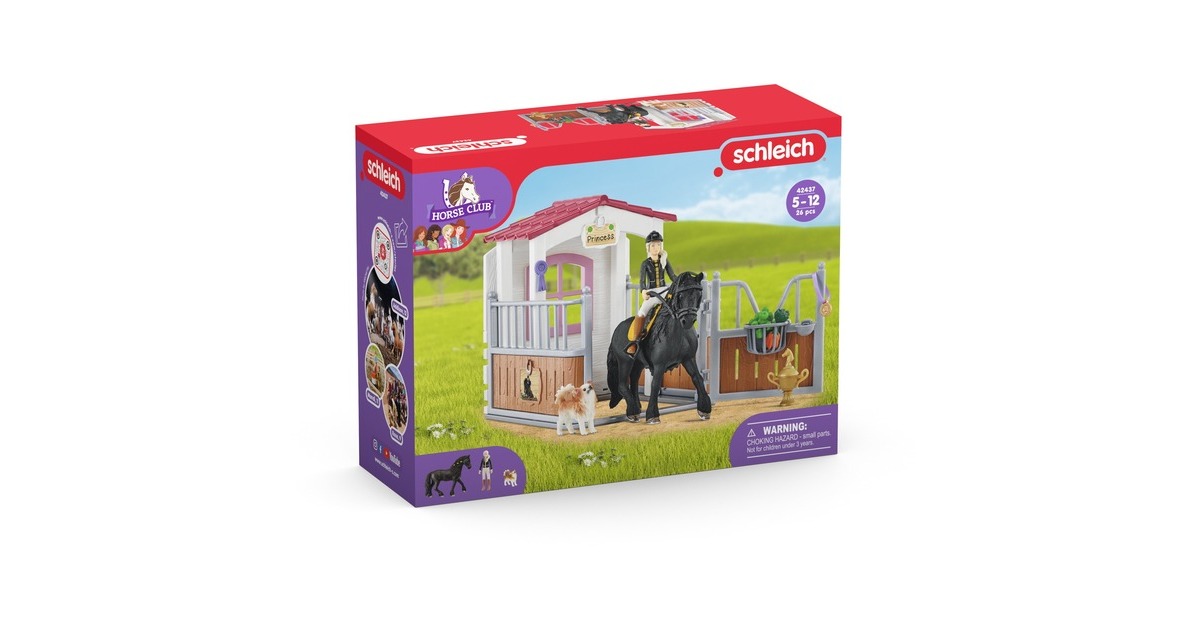Schleich Horse Club Pferdebox mit Tori & Princess, Spielfigur