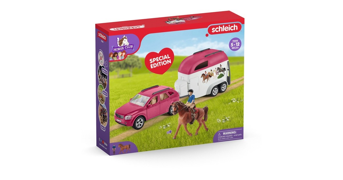Schleich Horse Club SUV mit Anhänger, Spielfahrzeug