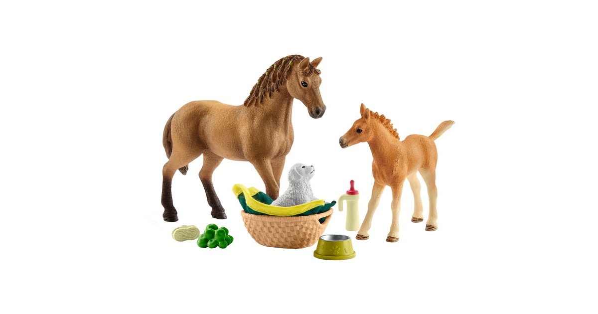 Schleich Horse Club Sarahs Tierbaby-Pflege, Spielfigur